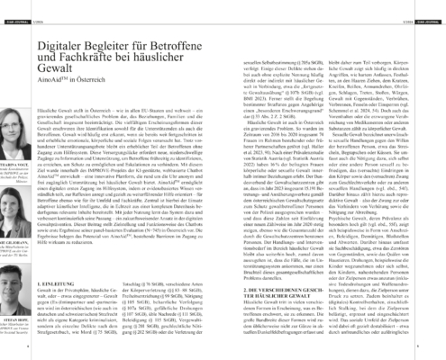Doppelseite aus dem SIAK-Journal