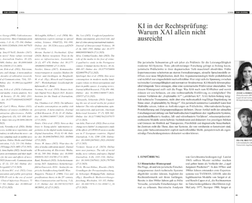 Doppelseite aus dem SIAK-Journal